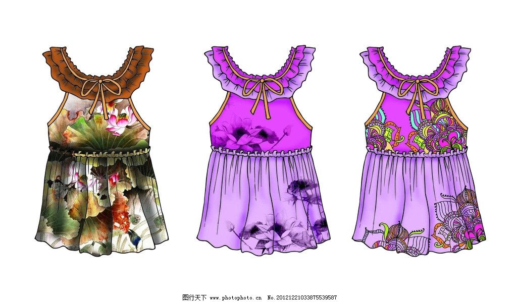 儿童泳装设计图片